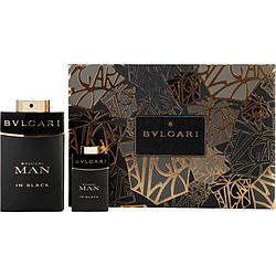 Bvlgari Man In Black by Bvlgari EAU DE PARFUM SPRAY 3.4 OZ & EAU DE PARFUM SPRAY 0.5 OZ for MEN