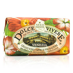 Nesti Dante by Nesti Dante Dolce Vivere Fine Natural Soap - Venezia - Red Geranium, Rice Cloud & Cotton Flower -250g/8.8OZ for WOMEN
