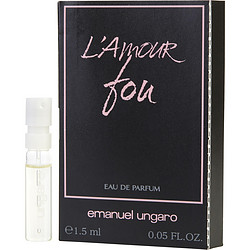 Emanuel Ungaro L'amour Fou by Ungaro EDP SPRAY VIAL ON CARD for WOMEN