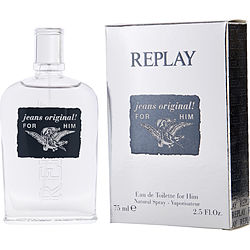 Replay Jeans Original by Replay EDT SPRAY 2.5 OZ for MEN