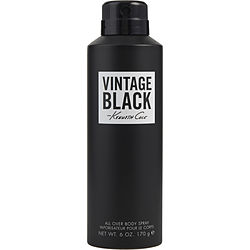 Vintage Black by Kenneth Cole ALL OVER BODY SPRAY 6 OZ for MEN
