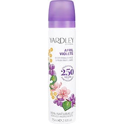 Yardley April Violets by BODY SPRAY 2.6 OZ (NEW PACKAGING) for WOMEN