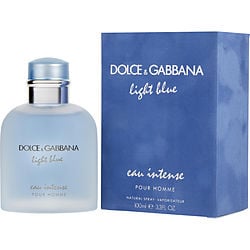 D & G Light Blue Eau Intense by Dolce & Gabbana EDP SPRAY 3.3 OZ for MEN