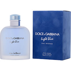D &amp; G Light Blue Eau Intense by Dolce &amp; Gabbana EAU DE PARFUM SPRAY 6.7 OZ for MEN