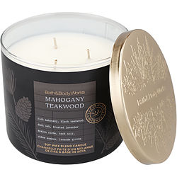 Bath & Body Works by Bath & Body Works MAHOGANY TEAKWOOD SCENTED CANDLE 14.5 OZ for WOMEN