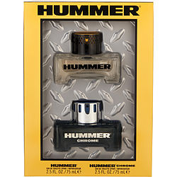 Hummer Variety by Hummer HUMMER & HUMMER CHROME AND BOTH ARE EDT SPRAY 2.5 OZ for MEN