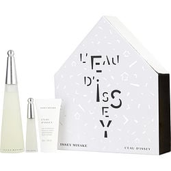 L'eau D'issey by Issey Miyake EDT SPRAY 3.3 OZ & BODY LOTION 1.6 OZ & EDT SPRAY 0.33 OZ MINI for WOMEN