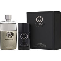 Gucci Guilty Pour Homme by Gucci EDT SPRAY 3 OZ & DEODORANT STICK 2.4 OZ (TRAVEL OFFER) for MEN
