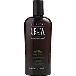 American Crew by American Crew 3 IN 1 TEA TREE (SHAMPOO, CONDITIONER, BODY WASH) 8.4 OZ for MEN American Crew by American Crew 3 IN 1 TEA TREE (SHAMPOO, CONDITIONER, BODY WASH) 8.4 OZ for MEN