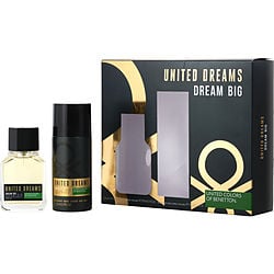Benetton United Dreams Dream Big by Benetton EDT SPRAY 3.4 OZ & DEODORANT BODY SPRAY 5.1 OZ for MEN Benetton United Dreams Dream Big by Benetton EDT SPRAY 3.4 OZ & DEODORANT BODY SPRAY 5.1 OZ for MEN