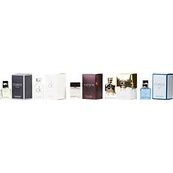 Calvin Klein Variety by Calvin Klein 5 PIECE MENS MINI VARIETY WITH EUPHORIA & ETERNITY & CK ONE & CK GOLD & ETERNITY AIR AND ALL ARE EDT 0.33 OZ MINIS for MEN