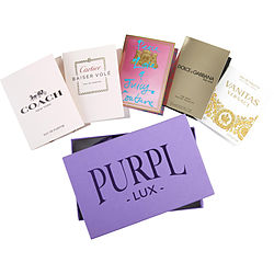 Purpl Lux Subscription Box For Women by COACH & THE ONE & PEACE LOVE & JUICY COUTURE & VANITAS VERSACE & CARTIER BAISER VOLE for WOMEN