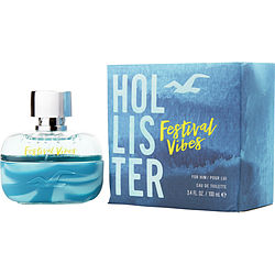 Hollister Festival Vibes Cologne for Men - Eau de Toilette Spray 3.4 oz