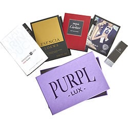 Purpl Lux Subscription Box For Men by - $MANDARINA DUCK COOL BLACK - $MERCEDES-BENZ - $PASHA DE CARTIER EDITION NOIRE - $VINCE CAMUTO MAN - $ESENCIA DE LOEWE for MEN Purpl Lux Subscription Box For Men by - $MANDARINA DUCK COOL BLACK - $MERCEDES-BENZ - $PASHA DE CARTIER EDITION NOIRE - $VINCE CAMUTO MAN - $ESENCIA DE LOEWE for MEN