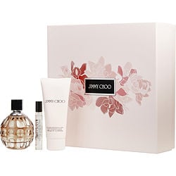 Jimmy Choo by Jimmy Choo EAU DE PARFUM SPRAY 3.3 OZ & BODY LOTION 3.3 OZ & EAU DE PARFUM SPRAY 0.25 OZ MINI for WOMEN
