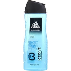 Adidas Ice Dive by Adidas 3 BODY, HAIR & FACE SHOWER GEL 13.5 OZ for MEN