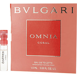 Bvlgari Omnia Coral by Bvlgari EDT SPRAY VIAL ON CARD for WOMEN