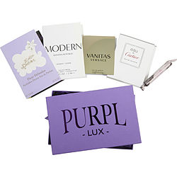 Purpl Lux Subscription Box For Women by $LOLITA LEMPICKA FORBIDDEN FLOWER - $VANITAS VERSACE - $BANANA REPUBLIC MODERN - $PINK SUGAR SENSUAL - $EAU DE CARTIER for WOMEN