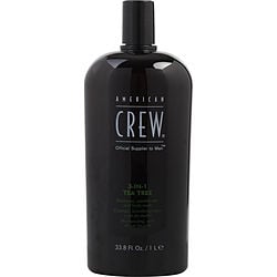 American Crew by American Crew 3 IN 1 TEA TREE (SHAMPOO, CONDITIONER, BODY WASH) 33.8 OZ for MEN 320443
