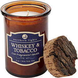 Whiskey & Tobacco Scented by Northern Lights SPIRIT JAR CANDLE - 5 OZ. BURNS APPROX. 35 HRS. for UNISEX