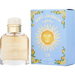 D & G Light Blue Sun by Dolce & Gabbana EDT SPRAY 2.5 OZ (LIMITED EDITION) for MEN