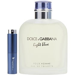 D & G Light Blue by Dolce & Gabbana EDT SPRAY 0.27 OZ (TRAVEL SPRAY) for MEN