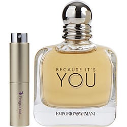 Emporio Armani Because It's You by Giorgio Armani EDP SPRAY 0.27 OZ (TRAVEL SPRAY) for WOMEN