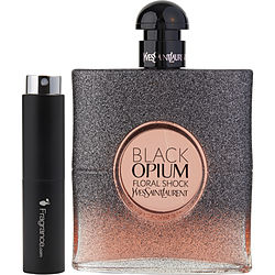 Black Opium Floral Shock by Yves Saint Laurent EDP SPRAY 0.27 OZ (TRAVEL SPRAY) for WOMEN