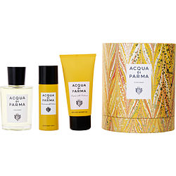 Acqua Di Parma Colonia by Acqua di Parma EAU DE COLOGNE SPRAY 3.4 OZ &amp; DEODORANT SPRAY 1.7 OZ &amp; SHOWER GEL 2.5 OZ for MEN