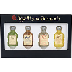 Royall Lyme Bermuda by Royall Fragrances THE HERITAGE COLLECTION- LYME, MUSKE, BAYRHUM '57 & SPYCE ALL ARE 0.29 OZ MINIS for MEN