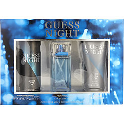 Guess Night by Guess EDT SPRAY 3.4 OZ & DEODORANT SPRAY 6 OZ & SHOWER GEL 6.7 OZ for MEN