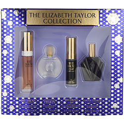 ELIZABETH TAYLOR VARIETY by Elizabeth Taylor SET-4 PIECE WOMENS VARIETY WITH WHITE DIAMONDS EDT SPRAY .5 OZ & PASSION EDT SPRAY .5 OZ & FOREVER ELIZABETH EAU DE PARFUM SPRAY .33 OZ & WHITE DIAMONDS NIGHT EDT SPRAY .33 OZ for WOMEN