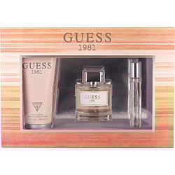 Guess 1981 by Guess EDT SPRAY 3.4 OZ & BODY LOTION 6.7 OZ & EDT SPRAY 0.5 OZ MINI for WOMEN