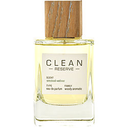 Clean Reserve Smoked Vetiver by Clean EAU DE PARFUM SPRAY 3.4 OZ *TESTER for WOMEN