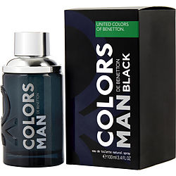 Colors De Benetton Black by Benetton EDT SPRAY 3.4 OZ for MEN