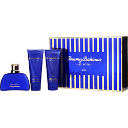 Tommy Bahama St Kitts By Tommy Bahama Eau De Cologne Spray 3.4 Oz & Aftershave Balm 3.4 Oz & Hair And Body Wash 3.4 Oz