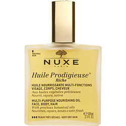 Nuxe Women's By Huile Prodigieuse Riche Multi-Purpose Nourishing Oil - For Very Dry Skin -100Ml/3.3Oz For