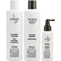 Nioxin by Nioxin 3 PIECE MAINTENANCE KIT SYSTEM 1 WITH CLEANSER 10.1 OZ & SCALP THERAPY 10.1 OZ & SCALP TREATMENT 3.38 OZ for UNISEX
