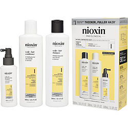 Nioxin by Nioxin 3 PIECE MAINTENANCE KIT SYSTEM 1 WITH CLEANSER 10.1 OZ & SCALP THERAPY 10.1 OZ & SCALP TREATMENT 3.38 OZ for UNISEX