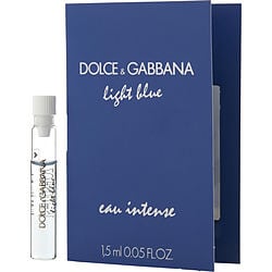 D & G Light Blue Eau Intense by Dolce & Gabbana EDP 0.05 OZ VIAL ON CARD for WOMEN