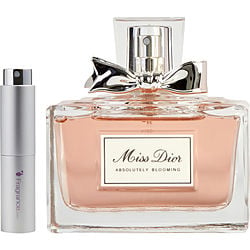 Miss Dior Absolutely Blooming by Christian Dior EAU DE PARFUM SPRAY 0.27 OZ (TRAVEL SPRAY) for WOMEN