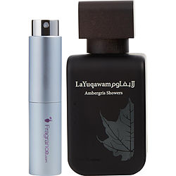 Rasasi Layuqawam Ambergris Showers by Rasasi EAU DE PARFUM SPRAY 0.27 OZ (TRAVEL SPRAY) for MEN
