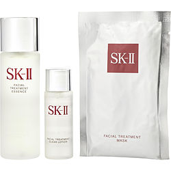 Image of Sk Ii by SK II First Experience Kit- 2.5 OZ Facial Treatment Essence, Single Sheet Mask, Mini Facial Treatment Clear Lotion Water 1 OZ for UNISEX