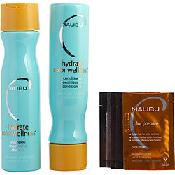 Malibu Hair Care by Malibu Hair Care HYDRATE COLOR WELLNESS KIT WITH SHAMPOO 9 OZ & CONDITIONER 9 OZ for UNISEX