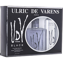 Udv Black by Ulric de Varens EDT SPRAY 3.4 OZ & DEODORANT SPRAY 6.8 OZ for MEN