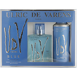 Udv Blue by Ulric de Varens EDT SPRAY 3.4 OZ & DEODORANT SPRAY 6.8 OZ for MEN