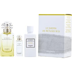 Le Jardin De Monsieur Li by Hermes EDT SPRAY 1.6 OZ & BODY LOTION 1.35 OZ & EDT 0.25 OZ MINI for UNISEX