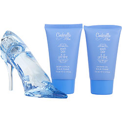 Cinderella Blue by Disney EAU DE PARFUM SPRAY 2 OZ & BODY LOTION 2.5 OZ & SHOWER GEL 2.5 OZ for WOMEN Cinderella Blue by Disney EAU DE PARFUM SPRAY 2 OZ & BODY LOTION 2.5 OZ & SHOWER GEL 2.5 OZ for WOMEN