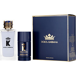 Dolce & Gabbana K by Dolce & Gabbana EDT SPRAY 3.3 OZ & DEODORANT STICK 2.6 OZ for MEN