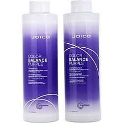Joico by Joico COLOR BALANCE PURPLE CONDITIONER AND SHAMPOO 1L 33.8OZ for UNISEX